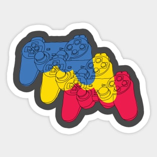 Layers of Controllers Dark Sticker